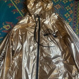 Vintage 90s Metallic Gold New York Knicks Jacket Windbreaker 90s